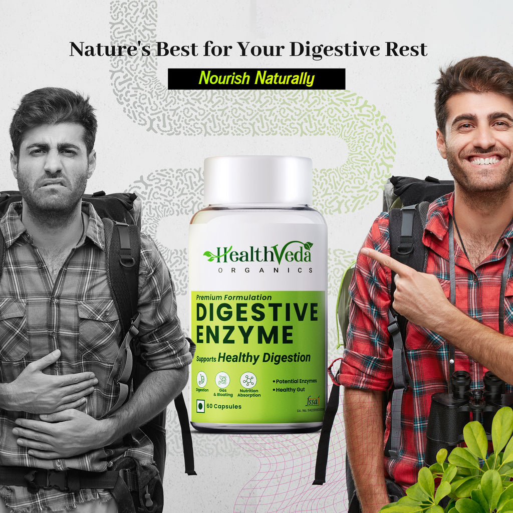 Health Veda Organics Digestive Enzyme Capsules | Grocsy