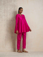 trueBrowns Pink Silk Co-ord Set | Grocsy