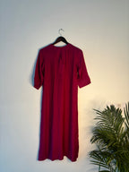trueBrowns Pink Muslin Long Kurta | Grocsy
