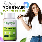 Health Veda Organics Advance Hair Vitamin with DHT Blocker & Biotin Capsules | Grocsy