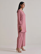 trueBrowns Mauve Short Co-Ord Set | Grocsy