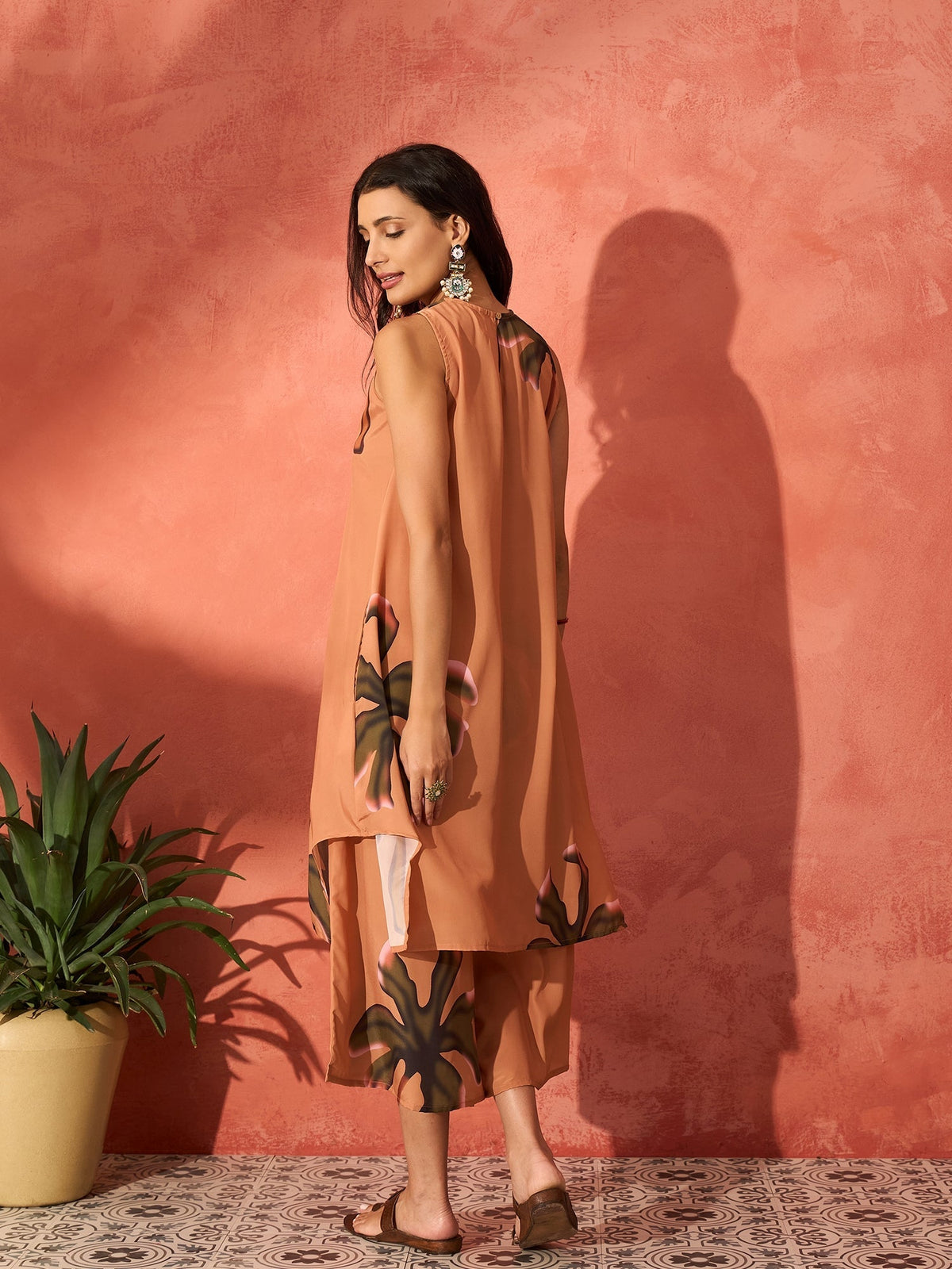 InWeave Faun Kurta Short Palazzo Set | Grocsy