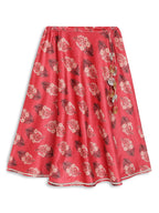 Ahalyaa Girls Floral Printed Velvet Ready to Wear Kids Lehenga Choli | Grocsy