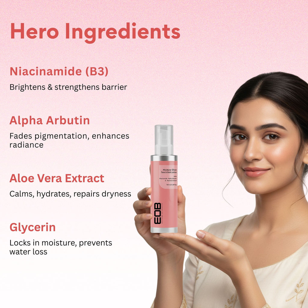 EOB Moisture Glow Lotion for Face & Body | Grocsy