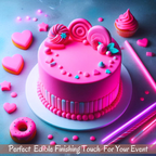 Confect Neon Pink Fondant | Edible Sugarpaste | Grocsy