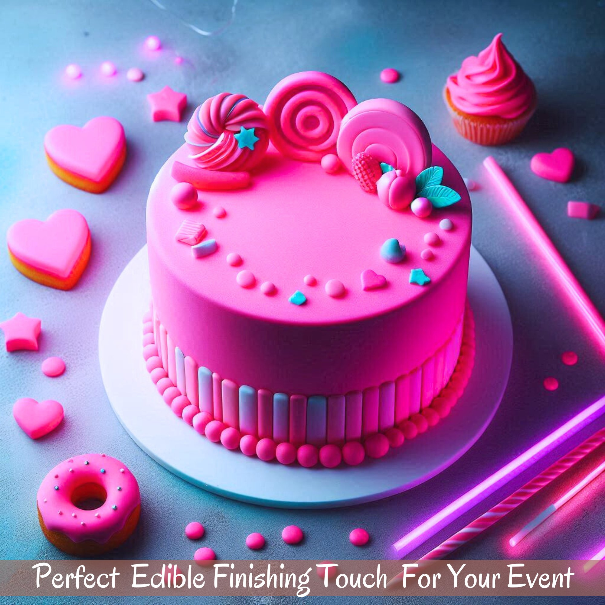 Confect Neon Pink Fondant | Edible Sugarpaste | Grocsy