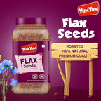 Yum Yum Roasted & Salted Flax Seeds Jar | Grocsy