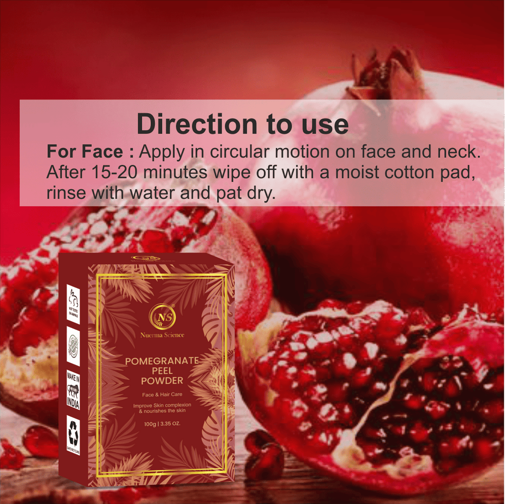 Nuerma Science Pomegranate Peel Organic Powder For Skin & Hair | Grocsy