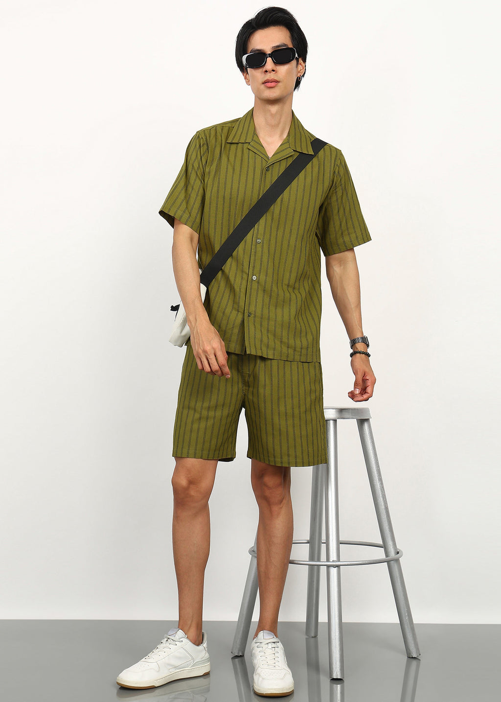 Fabmade Olive Breeze Co-Ord Set | Grocsy