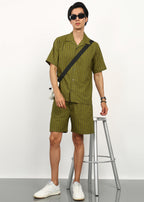 Fabmade Olive Breeze Co-Ord Set | Grocsy