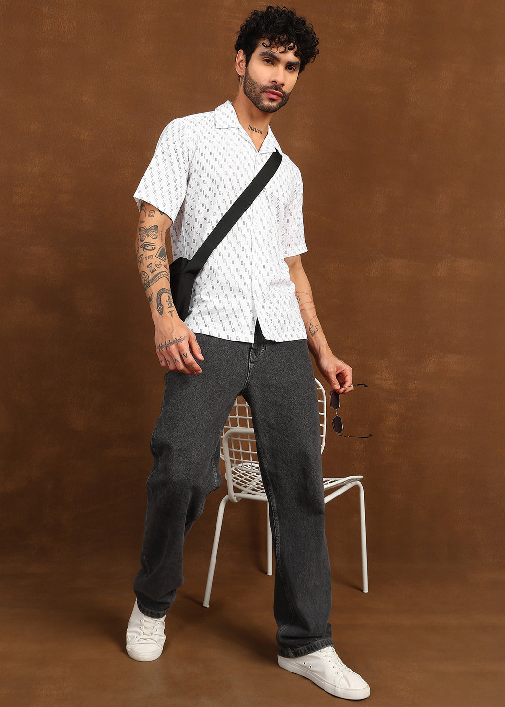 Fabmade Urban Dot Linen Shirt | Grocsy