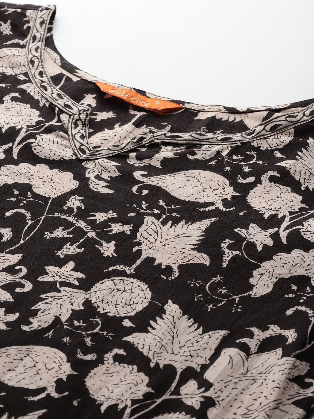 Indo Era Floral Printed Pure Cotton Kurta with Salwar & With Dupatta | Grocsy