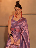 Saree Mall Woven Design Zari Silk Blend Kanjeevaram Saree | Grocsy