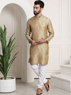 Sojanya Ethnic Motifs Woven Design Regular Kurta With Churidar | Grocsy