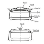 Milton New Imperial 1000 Casserole For Roti/Chapati - Purple Color | Grocsy