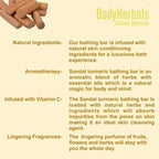 Bodyherbals Glow, Sandal & Turmeric Bathing Bar | Grocsy