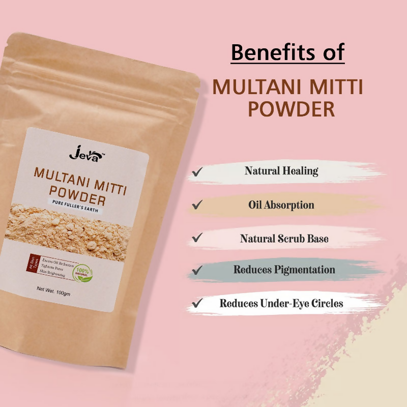 Jeva Multani Mitti Powder Face Pack | Grocsy