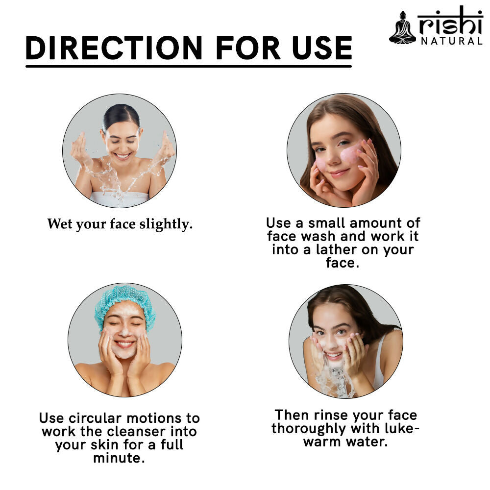 Rishi Natural Skin Whitening Face Wash | Grocsy