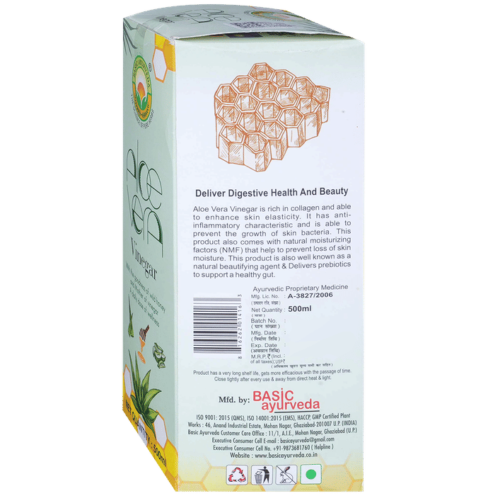Basic Ayurveda Aloe Vera Vinegar | Grocsy