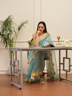Tikhi Imli Embroidered Organza Heavy Work Saree | Grocsy