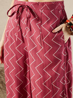 Indo Era Floral Printed V-Neck Sequinned A-Line Kurta with Salwar | Grocsy