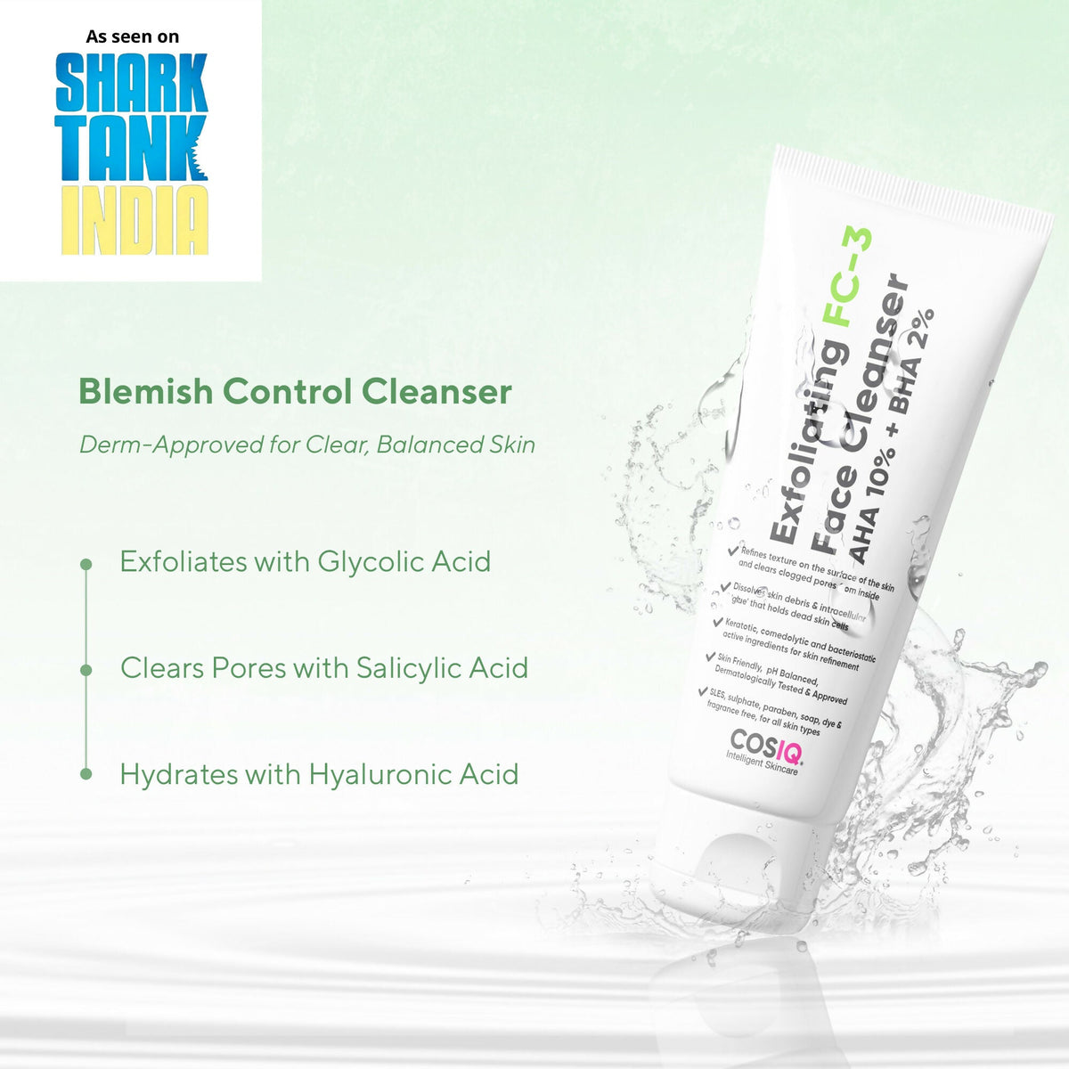 Cos-IQ FC-3 Exfoliating Face Wash | Grocsy