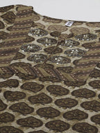 Yufta Women Olive Green Regular Pure Cotton Kurta with Palazzo & With Dupatta | Grocsy