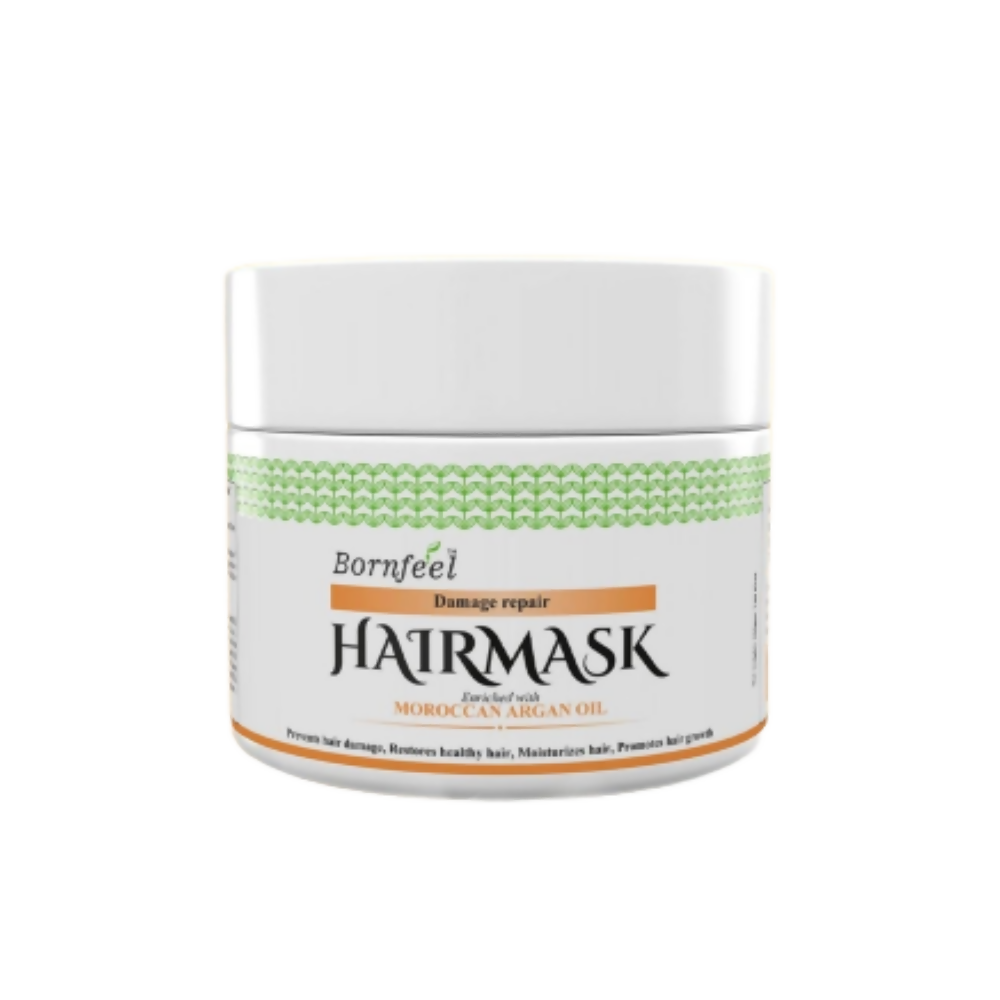 Bornfeel Damage Repair Hair Mask Enriched With Moroccan Argan Oil | Grocsy