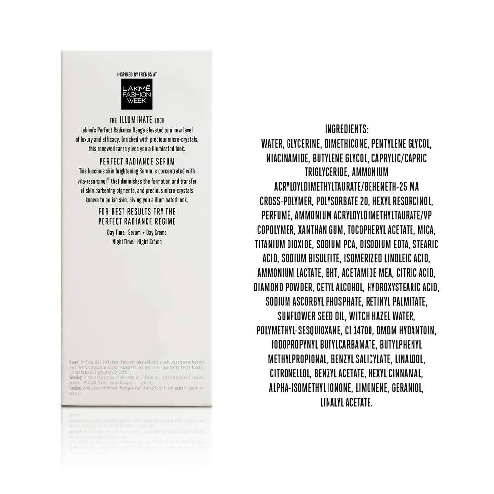 Lakme Absolute Perfect Radiance Skin Brightening Serum | Grocsy