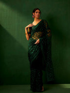 Sangria Embroidered Saree | Grocsy