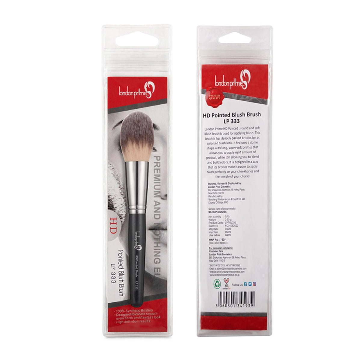 London Prime HD Pointed Blush Brush - LP333 ( Formerly London Pride Cosmetics ) | Grocsy