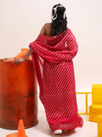 Tikhi Imli Leheriya Jute Silk Ready to Wear Saree | Grocsy