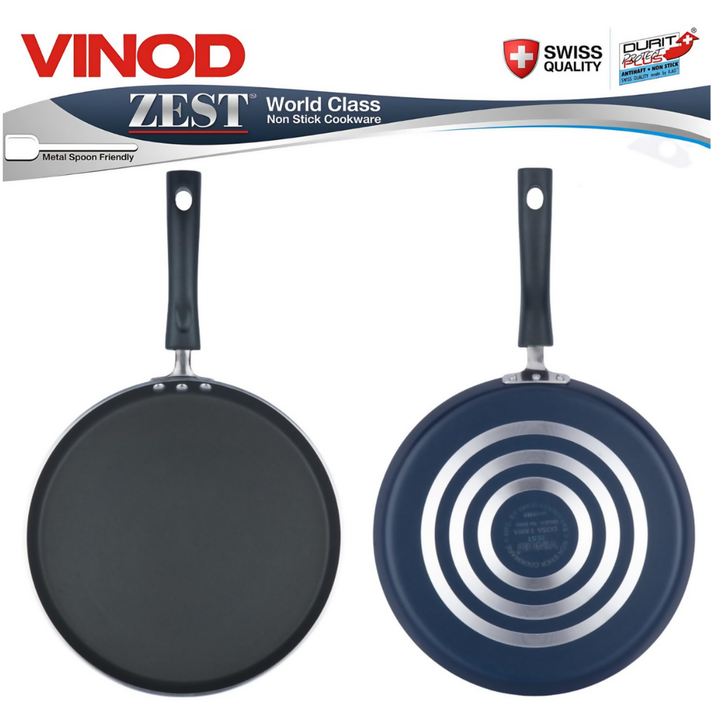 Vinod Zest Aluminium Non Stick Dosa Omni Tawa | Grocsy
