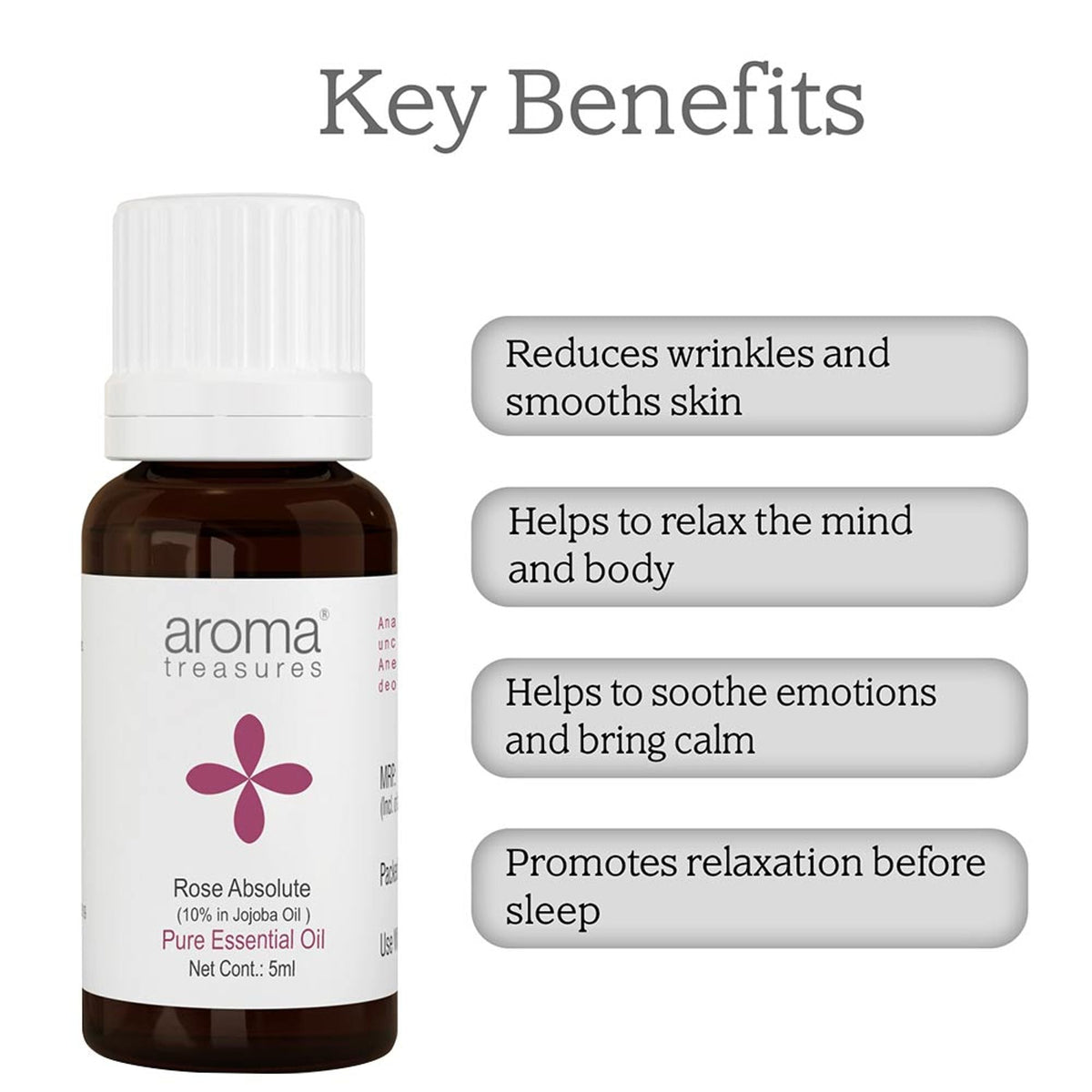 Aroma Treasures Rose Absolute Pure Essential Oil | Grocsy