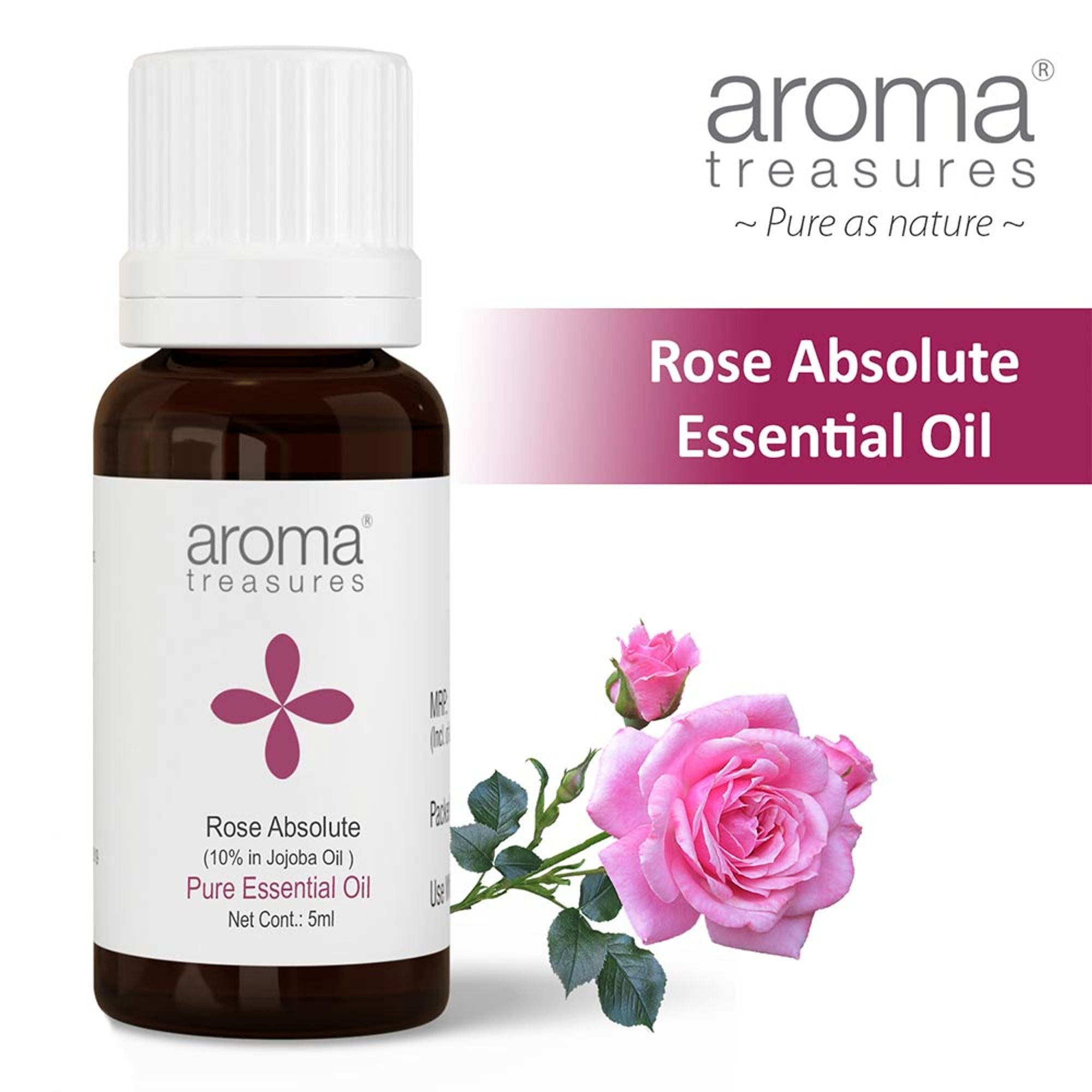 Aroma Treasures Rose Absolute Pure Essential Oil | Grocsy