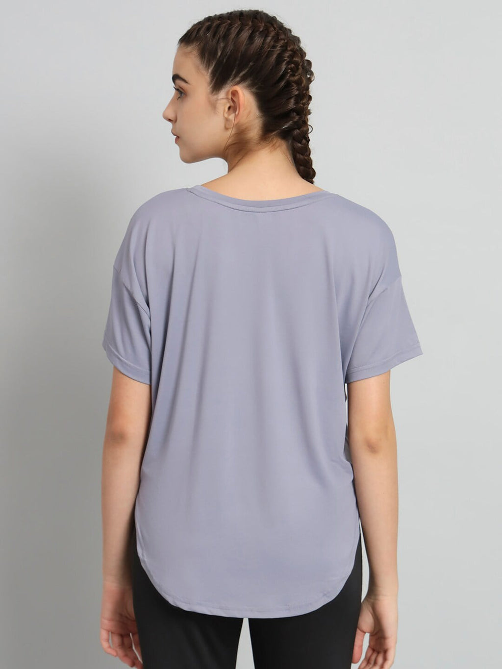 MKH Typography Printed Drop-Shoulder Sleeves Relaxed Fit Dri-FIT T-shirt | Grocsy