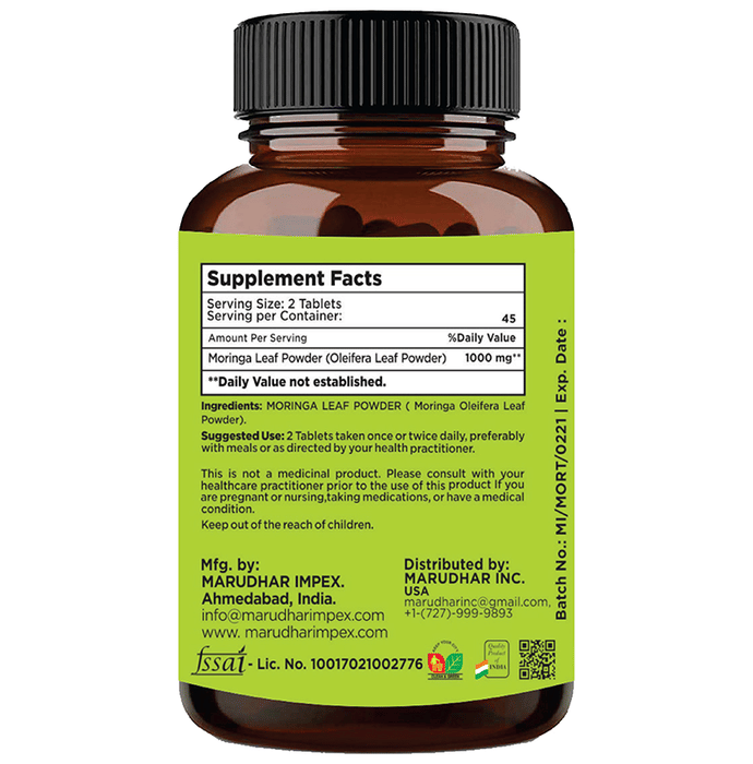 Minature 100% Natural Moringa Leaf Tablets | Grocsy