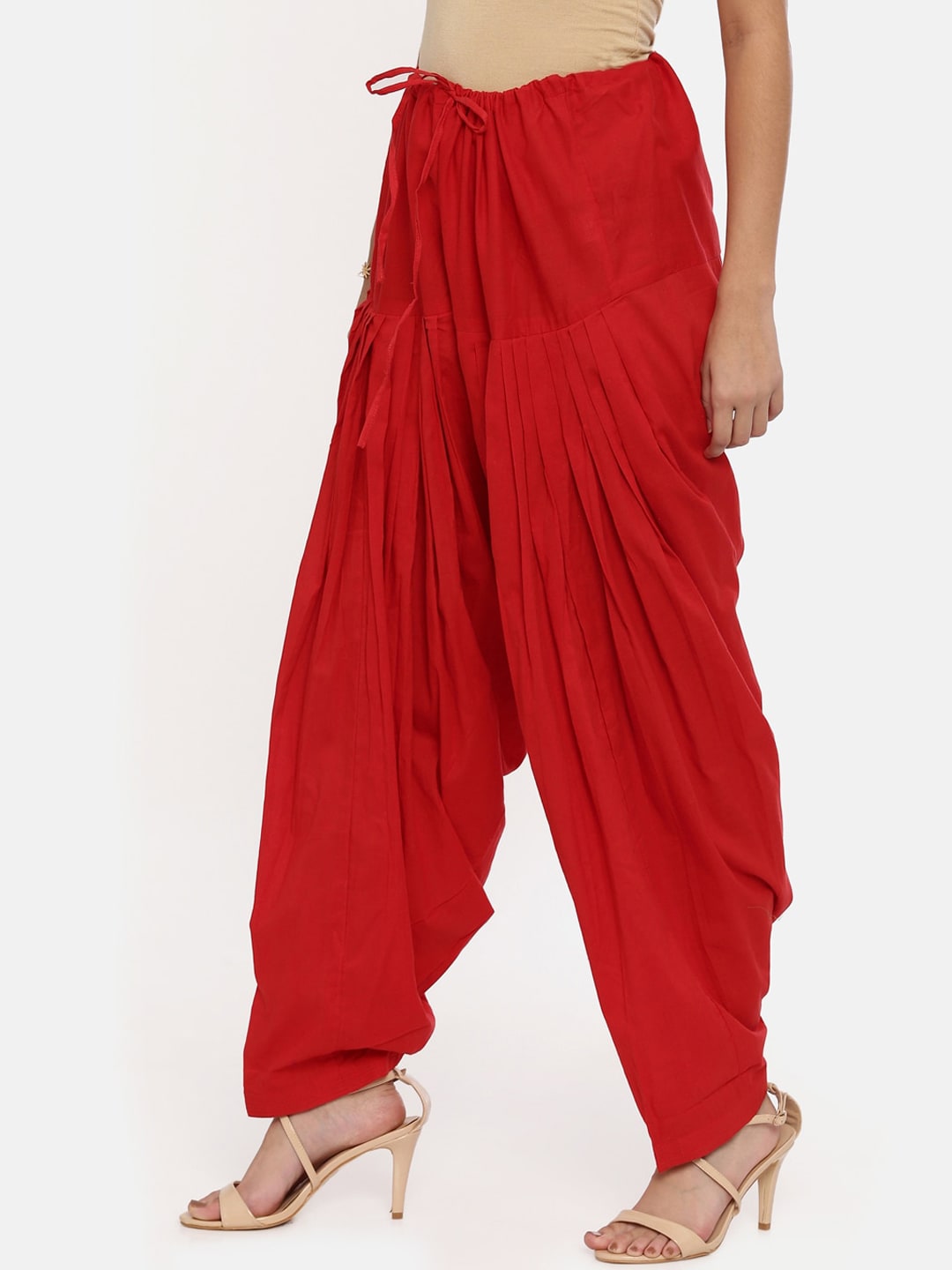 Souchii Red Solid Patiala | Grocsy