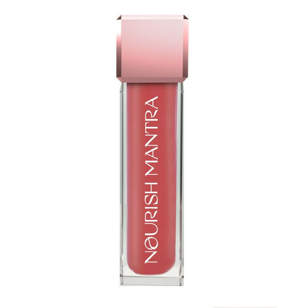 Nourish Mantra Liquid Lipstick Creamy Matte with SPF / Water Proof, Smudge Proof Shade- Spice And Shanti- | Grocsy