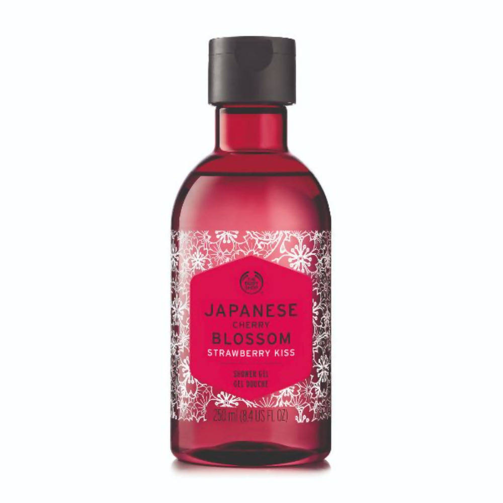 The Body Shop Japanese Cherry Blossom Strawberry Kiss Shower Gel | Grocsy