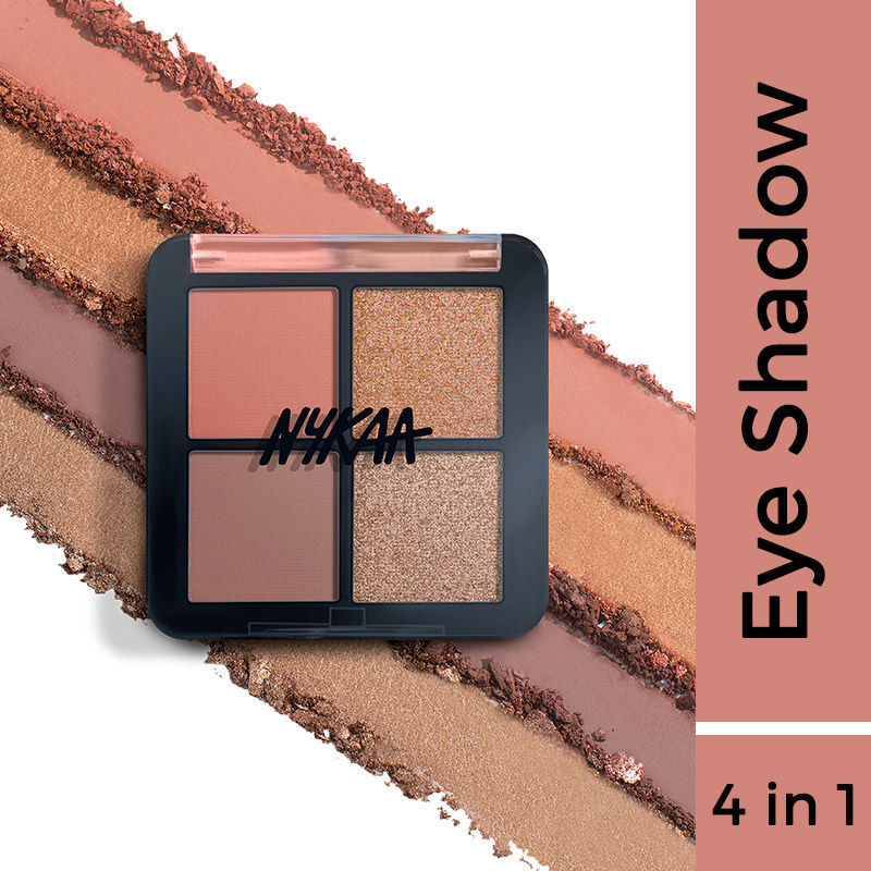Nykaa Cosmetics Eyes On Me! 4 In 1 Quad Eyeshadow Palette | Grocsy