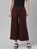 Souchii Brown Knitted Ethnic Palazzos | Grocsy