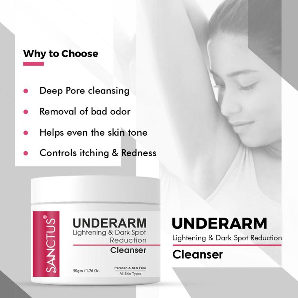 SANCTUS Underarm Lightening & Dark Spot Reduction Cleanser | Grocsy
