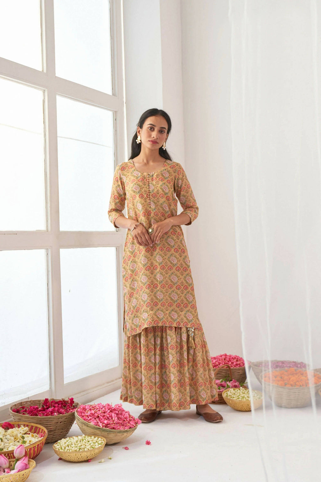 Designer Stylish Yellow Muslin Stitched Suit With Dupatta - Anbazaar | Grocsy