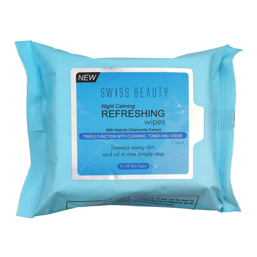 Swiss Beauty Night Calming Refreshing Wipes | Grocsy
