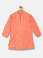 Sethukrishna Boys Orange Kurta with Dhoti Pants | Grocsy