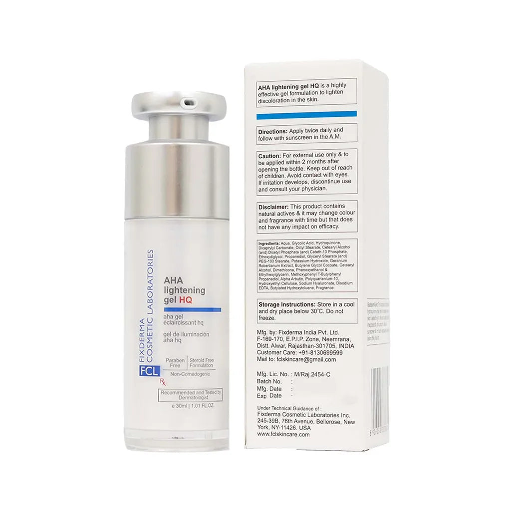 Fixderma AHA Lightening Gel HQ | Grocsy