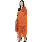 A R Silk Buta Cutting Regular Dupatta Color Orange Dupatta or Chunni | Grocsy