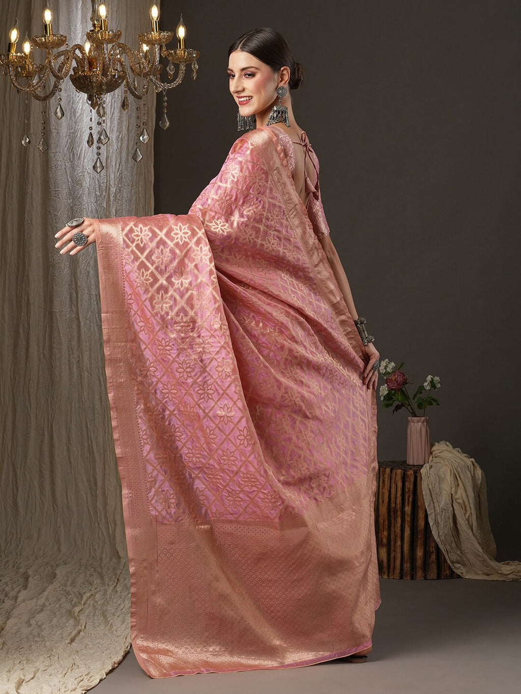 Saree Mall Ethnic Motifs Woven Design Zari Banarasi Traditional Sarees | Grocsy