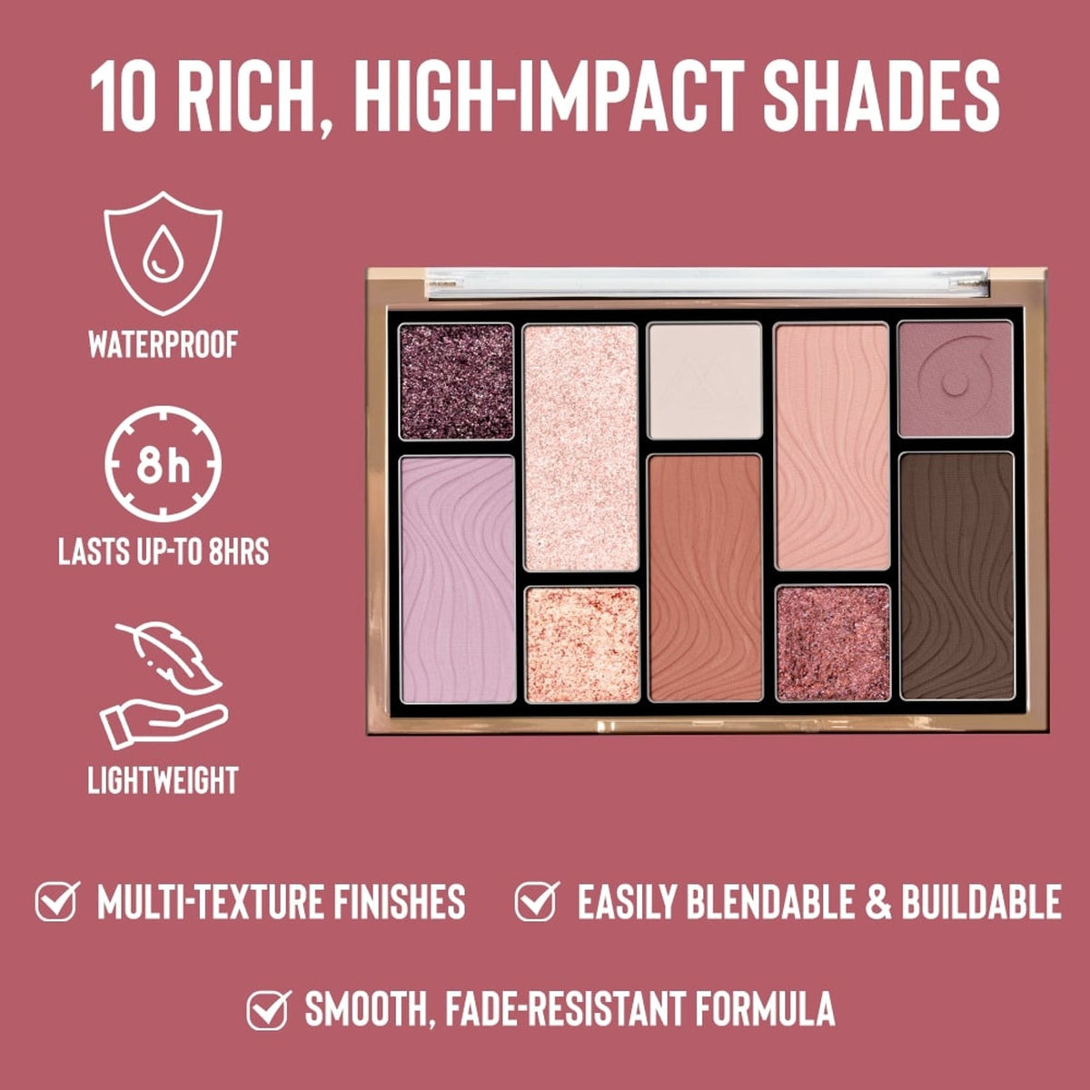 Character 10 Color Eyeshadow Palette - Cep001 | Grocsy